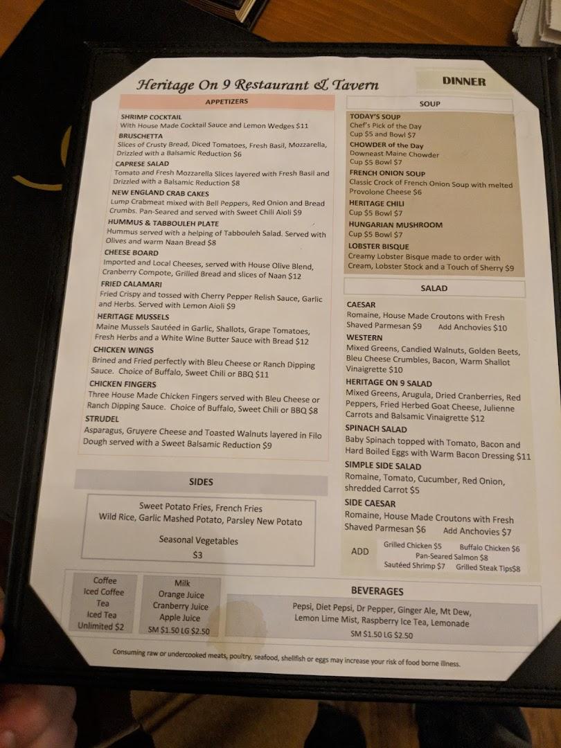 Heritage On 9 Restaurant & Tavern