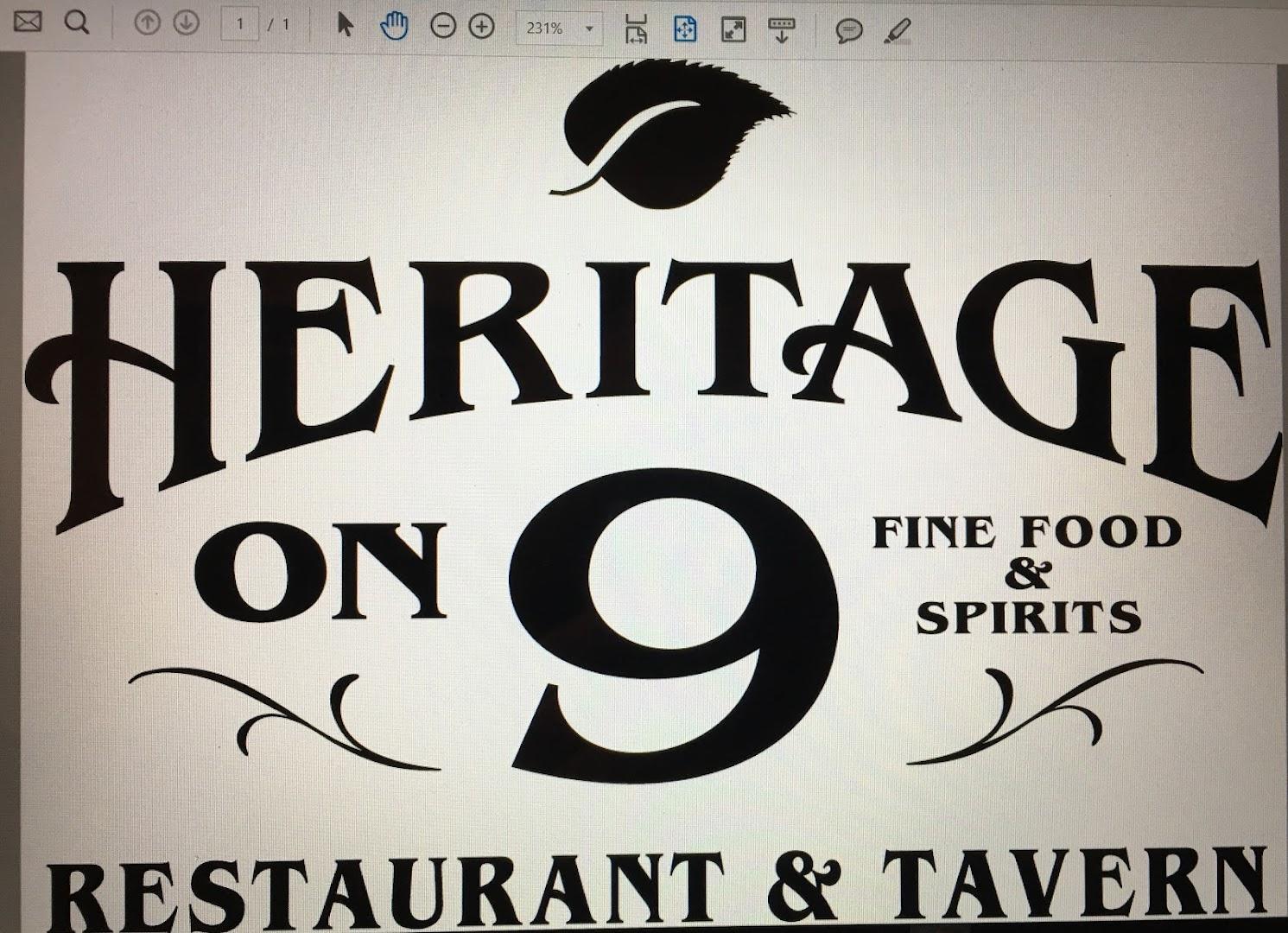 Heritage On 9 Restaurant & Tavern